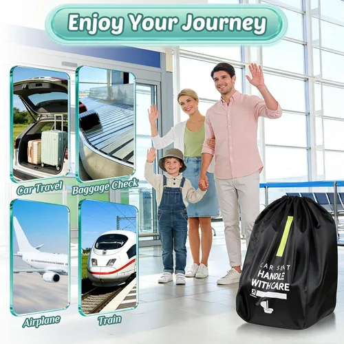 Miniatura 2 de Guiseapue Bolsa de viaje para asiento de automóvil para avión: bolsas de asiento de automóvil para viajes aéreos para todos los asientos
