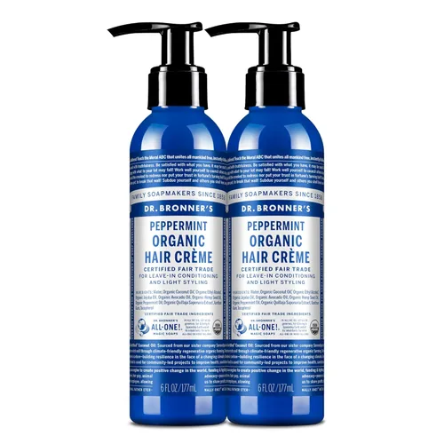 Miniatura 9 de Acondicionador de pelo y crema de peinar Dr. Bronner de lavanda y coco, crema, 6 onzas líquidas