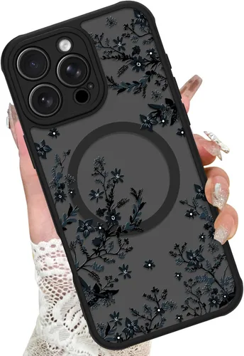 Miniatura 64 de KANGHAR - Funda para iPhone 11 [Compatible con Magsafe] Patrón estampado de leopardo Lindo guepardo Funda protectora magnética para niñas, mujeres
