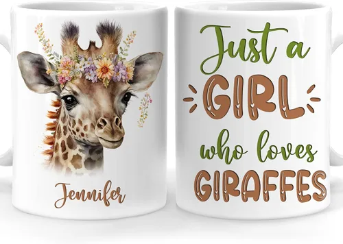 Miniatura 12 de Hyturtle Regalos Personalizados Amante de Ranas - Solo Una Chica Que Ama Las Ranas Taza de Café Personalizada con Nombre en Cerámica de 11oz - Idea