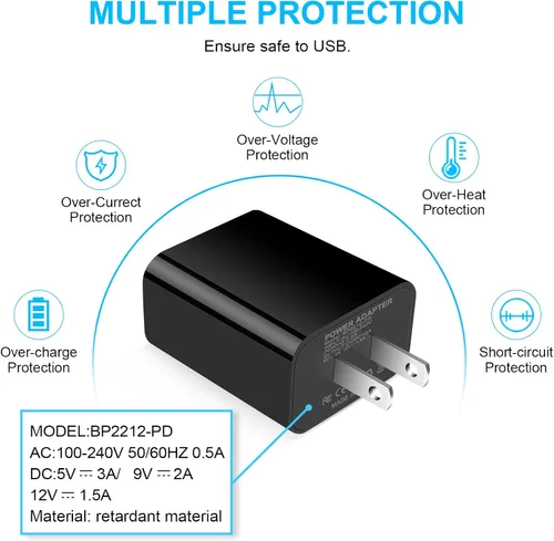 Miniatura 6 de Cargador de pared USB C, cable de carga rápida PD de 20 W para Samsung Galaxy S25 S24 S23 S22 S21 S20 FE A16 A15 5G A14 A21, Google Pixel 10 9 Pro