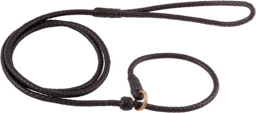 Alvalley Correas de cuero trenzado para perros con tapón, correas antideslizantes para mascotas para perros, correa suave y suave, ajustable para