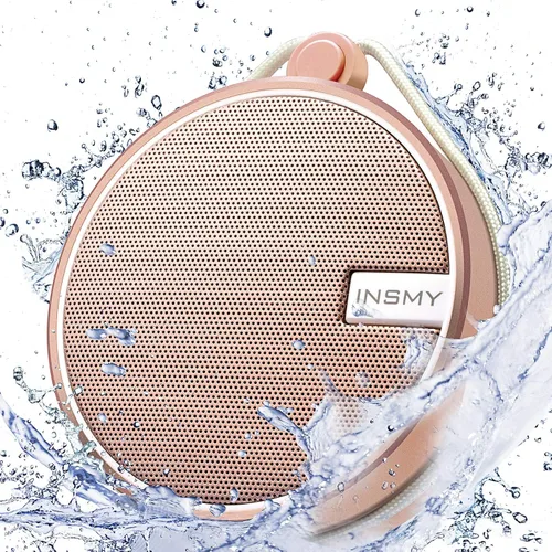 INSMY C12 IPX7 Altavoz Bluetooth Impermeable para Ducha, Altavoz Pequeño Portátil, Altavoces Bluetooth Inalámbricos Sonido Fuerte y Claro Compatible