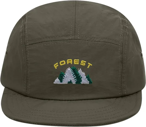 Miniatura 16 de Clakllie Sombrero de ala plana de 5 paneles sin estructura, gorra de ala corta de secado rápido, gorra de béisbol de nailon transpirable