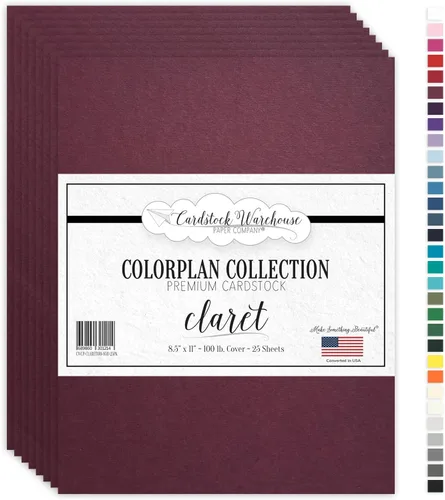 Miniatura 12 de Cardstock Warehouse Colorplan Amatista púrpura – 8.5 x 11 pulgadas – 100 libras / 9.52 oz/m² de papel de cartulina mate premium – 25 hojas