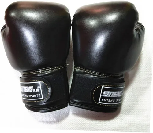 Miniatura 3 de Guantes de boxeo para niños 6oz, guantes de entrenamiento y sparring para niños de color negro, guantes de puño para niños, guantes de boxeo Pu