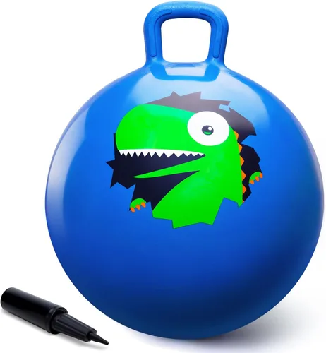 ZOOJOY Hopper Ball, juguetes de salto para niños, pelota inflable de 18 pulgadas con asa para niños y niñas de 3 a 8 años, juguete inflable de