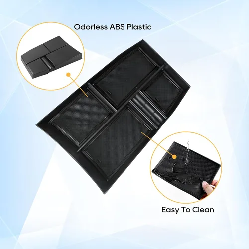 Miniatura 7 de LFOTPP Organizador de consola central inferior para Nissan Rogue 2021 2022 2023 2024 2025 2026 Nissan Rogue [S/SL/SV/Platinum] T33 Caja