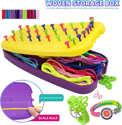 Miniatura 5 de Kit de fabricación de pulseras de la amistad, juguetes, para niñas de 7, 8, 9, 10, 11, 12 años, ideas de regalo, presente de cumpleaños