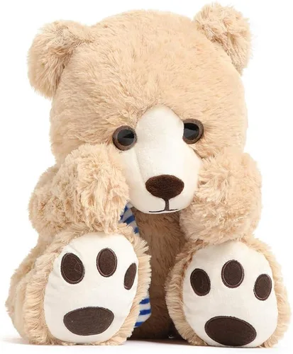 Miniatura 3 de Tezituor Oso de peluche de 24 pulgadas, gran oso de peluche con bufanda, bonito oso de peluche marrón para novias y niños