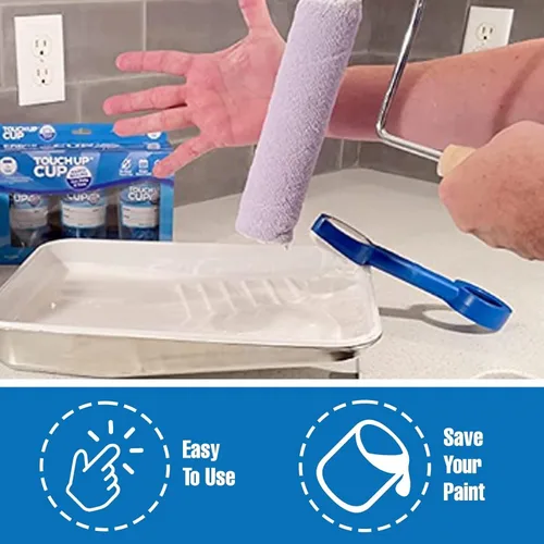 Miniatura 5 de Touch Up Cup Contenedores de almacenamiento de pintura de plástico vacíos con tapas para pintura sobrante, retoques, como se ve en los productos