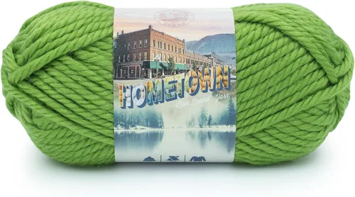 Miniatura 91 de Lion Brand Yarn Hometown - Ovillo de lana súper voluminoso para tejer, ganchillo y manualidades, 1 unidad, Phoenix Azalea