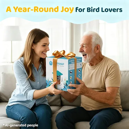 Miniatura 9 de birdsnap® TUC - Comedero para pájaros con cámara 2K HD en vivo con tarjeta de 32 GB, detección y notificación automática de inteligencia artificial