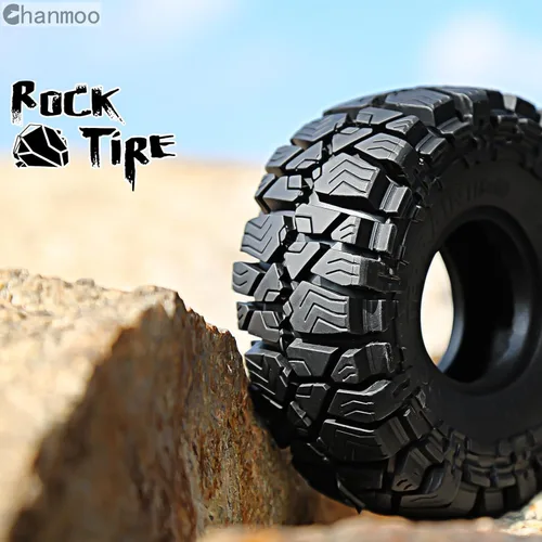 Miniatura 6 de 1.9 RC Crawler Neumáticos OD 4.528 in 1/10 Goma Suave Lodo Grappler Ruedas Neumáticos Con Espuma Para Escala 1/10 Rock Crawler Car Traxxas TRX4