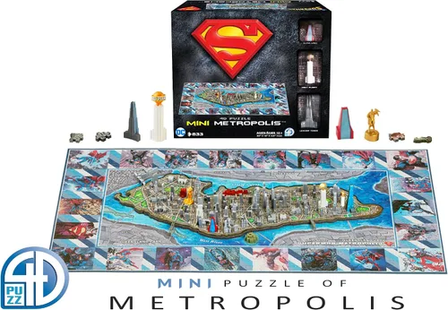 Miniatura 5 de 4D Cityscape Superman Mini Metropolis 3D Time Puzzle