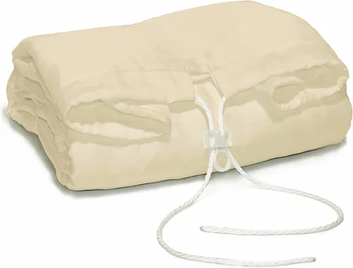 Miniatura 2 de Juego de sábanas de color crema para cama individual, microfibra, sin látex, hipoalergénicas, ajustables