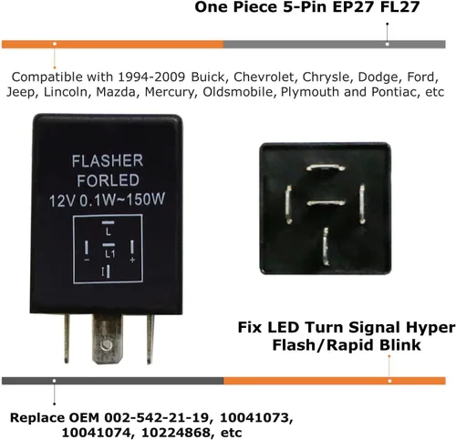 Miniatura 2 de Relé electrónico iJDMTOY para luces intermitentes