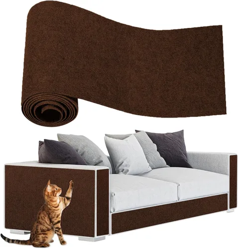 Miniatura 17 de ENONCI Protector de esquina de pared de sofá de 23.6 x 15.8 pulgadas para gatos de interior, protector de muebles antiarañazos contra arañazos