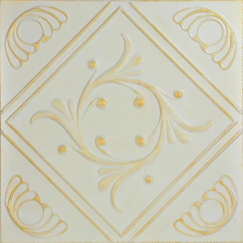 Miniatura 32 de À LA MAISON CEILINGS R02 Diamond Wreath - Azulejo de techo de espuma (21.6 pies cuadrados/caja), paquete de 8, color blanco liso