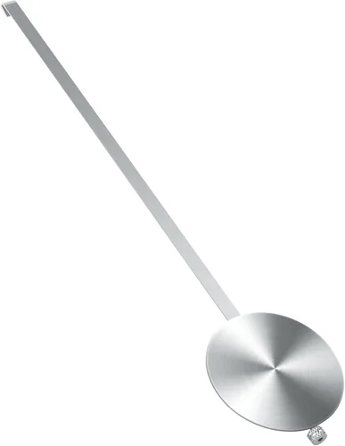 NiHome Reloj de pared de cuarzo Péndulo Reemplazo - Reloj mecánico tradicional de aluminio, péndulo retro de alto brillo (plata)