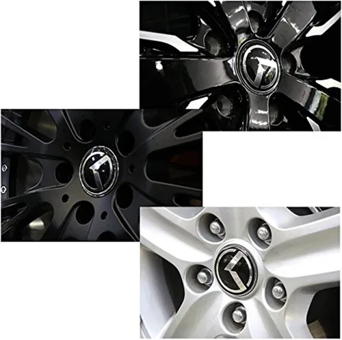 Miniatura 4 de 7PCS Emblema K Vintage Compatible con Insignia Delantera Trasera para Accesorios de Auto (Negro)