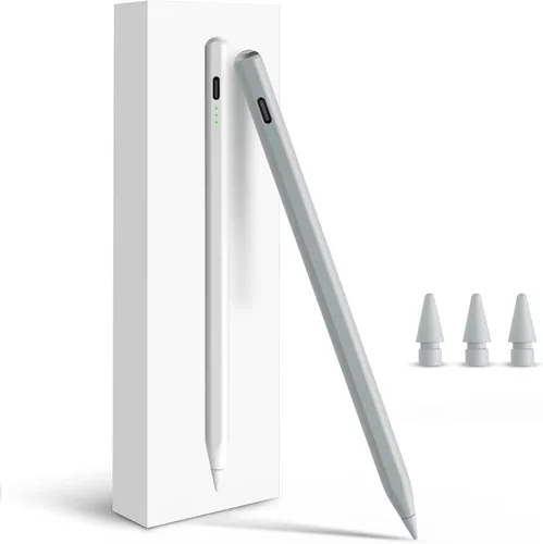 Miniatura 13 de Lápiz para Apple iPad A16 10ª Generación, Lápiz capacitivo de carga rápida para iPad A16/11-6ª gen 2025-2018, Air 11"/13" M3/M2/5ª-3ª, Pro
