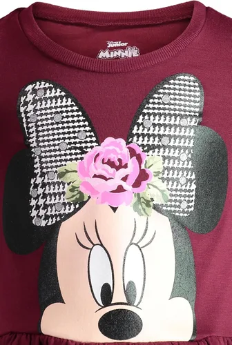 Miniatura 6 de Disney Minnie Mouse - Conjunto de camiseta y leggings florales de péplum para bebés y niños grandes (12 meses - 14-16)