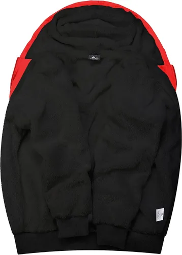 Miniatura 3 de SCODI - Sudaderas con capucha para hombre, sudadera de forro polar pesado, cremallera completa, forro de sherpa grueso