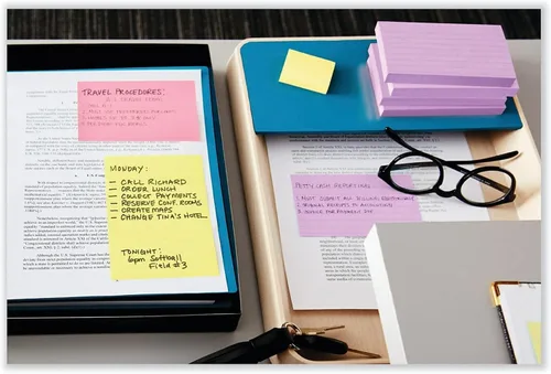Miniatura 2 de Post-it Notas, 1/3/8 x 1 7/8 pulgadas, 24 blocs de notas adhesivas, 100 hojas por bloc, amarillo canario, The Original Post-it Note, suministros
