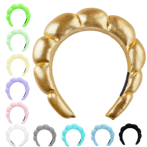 Miniatura 35 de Diademas de cuidado de la piel para el lavado facial, diademas de spa para lavar la cara, suaves diademas de cuidado de la piel y maquillaje