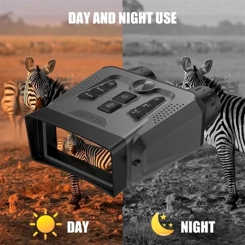 Miniatura 5 de Gafas de visión nocturna 4K, prismáticos de visión nocturna para adultos, zoom digital 10X, pantalla HD de 3 pulgadas, rango de visión de hasta 1640