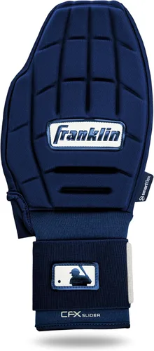 Miniatura 27 de Franklin Sports MLB Guante deslizante de béisbol y sóftbol - CFX PRT Guantes de baserunning deslizantes protectores para adultos y jóvenes - Guante