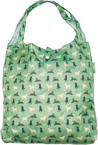 Miniatura 16 de ECO CHIC Bolsas plegables reutilizables para comestibles, bolsa de compras ligera, reciclada y reutilizable, bolsa plegable impermeable Gafas Gatos