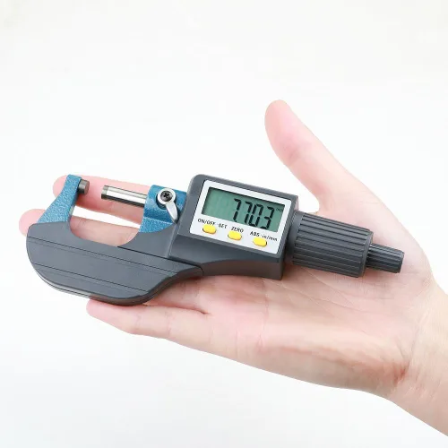 Miniatura 7 de Micrometro Digital Electrónico Exterior, Micrómetro Digital 0-1"/25MM Rango de Medición, Herramientas de Medición Profesionales Pulgadas/Sistema