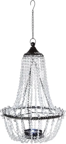 Lámpara solar de metal y acrílico colgante de 23.2 pulgadas de alto para jardín Meadow®