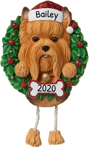 Miniatura 34 de Adornos de Navidad personalizados para perros de Elfos 2024 – Corona Shih Tzu para la primera Navidad de los amantes de los perros