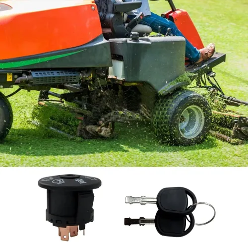 Miniatura 6 de 532163968 532175566 Interruptor de encendido Interruptor de llave de encendido ABS con llave de repuesto para John Deere 115, 125, 135, 145, 155C