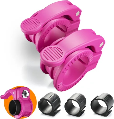 Miniatura 13 de Mini Pro Barbell Clips de 1 pulgada I Collar de barra ajustable de varios tamaños I Abrazaderas de barra de 1 pulgada, clips de peso de liberación