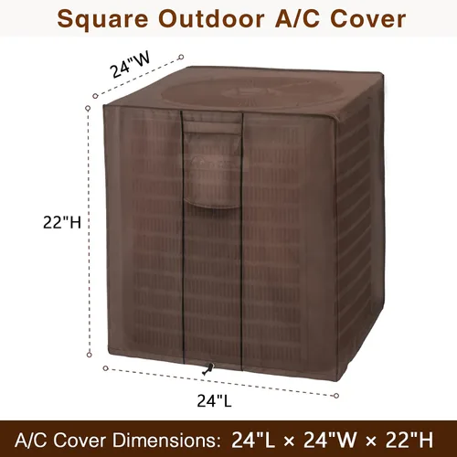Miniatura 2 de Cubiertas de aire acondicionado para unidades exteriores, cubiertas de aire acondicionado para invierno al aire libre, se adapta hasta 24 x 24 x 22