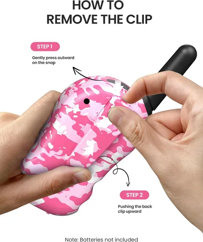 Miniatura 7 de FOREDOM Walkie Talkies para niños Walkie Talkies de largo alcance para niños y niñas de 3 a 12 años Juguetes de cumpleaños geniales del ejército