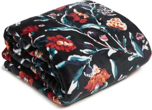 Miniatura 40 de Vera Bradley Manta de felpa de forro polar Botánico Paisley Rosa