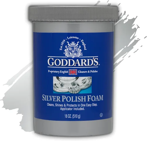 Goddard's Espuma de pulido de plata, limpiador de joyas de plata para antigüedades, accesorios, adornos y más, limpiador para protección de
