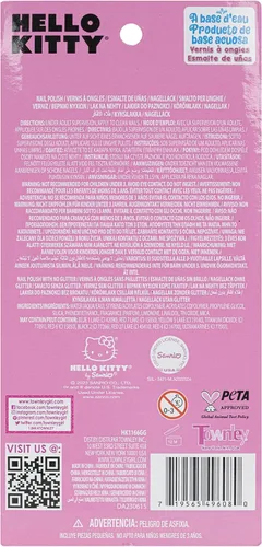 Miniatura 7 de Townley Girl Hello Kitty - Juego de 8 esmaltes de uñas, a base de agua, no tóxico, juego despegable para niñas y niños a partir de 3 años, perfecto