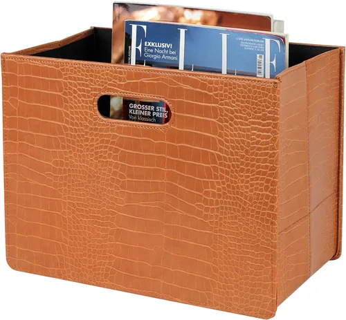 Miniatura 11 de HofferRuffer Soporte para cesta de revista, revistero plegable, organizador de archivos de documentos, carpeta de archivos, organizador