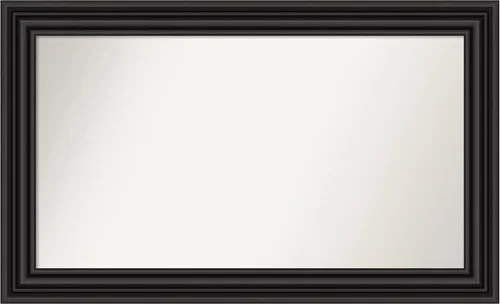 Miniatura 169 de Amanti Art Espejo personalizado, espejo de baño negro puente, espejo de pared o espejo de tocador de baño sobre el fregadero (26 x 26 pulgadas)
