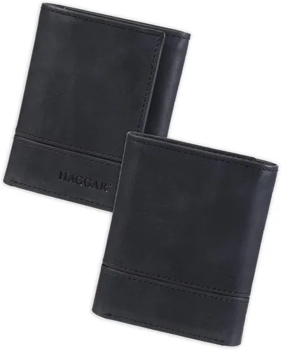 Miniatura 2 de Haggar Cartera triple RFID de cuero para hombre
