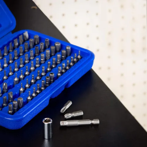 Miniatura 7 de NEIKO 10048A Juego de Brocas de Seguridad de 100 Piezas Acero Cr-V Adaptadores de 1/4 de Pulgada Phillips Ranurado Hexagonal Torx Star A Prueba