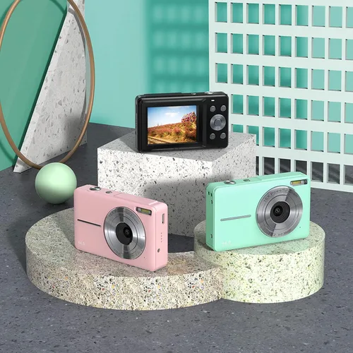 Miniatura 7 de Cámara digital con 1080P, pantalla de 2.4 pulgadas, punta y disparo compactos, zoom 16X, portátil para principiantes, niños (negro)
