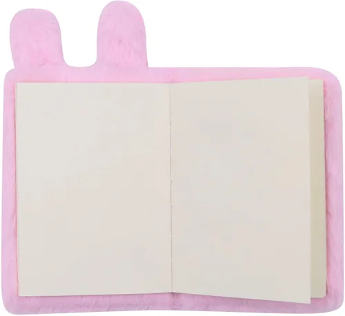 Miniatura 3 de Caviotess Cute Bunny Plush Mini Pocket Notebook for Kids Girls, Cartoon Fuzzy Writing Drawing Pad Personal Journal Diary Notepad with Lined Paper