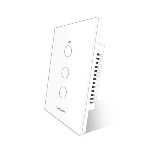 Miniatura 10 de Interruptor de luz de pared táctil inteligente con Matter, panel de vidrio templado, requiere cable neutro, unipolar, Wi-Fi de 2.4 GHz, control por